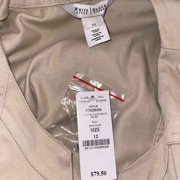 White House Black Market Blazer Military Majorette Cropped - Picture 6 of 6